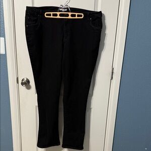 Woman Within Classic Black Women's Jeans 24w Tall